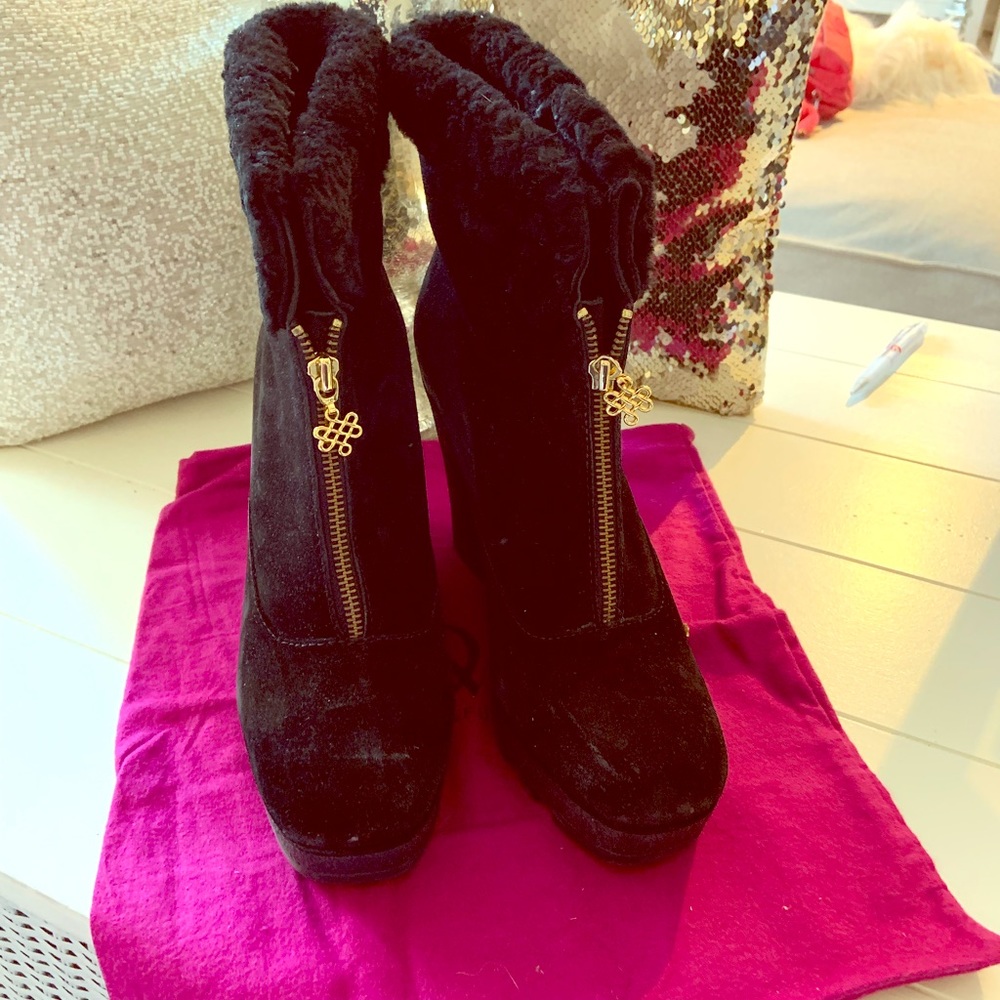 Diane von Furstenberg suede ankle boots
